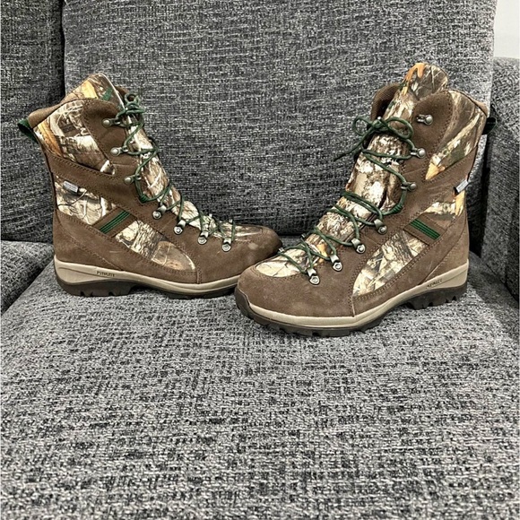 Danner Women's Wayfinder Boots in Olive and Brown - Picture 1 of 5
